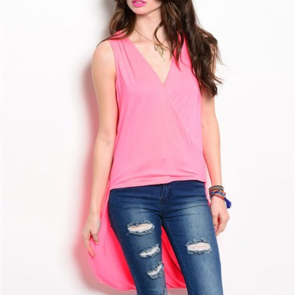 Pink Hi-Lo top